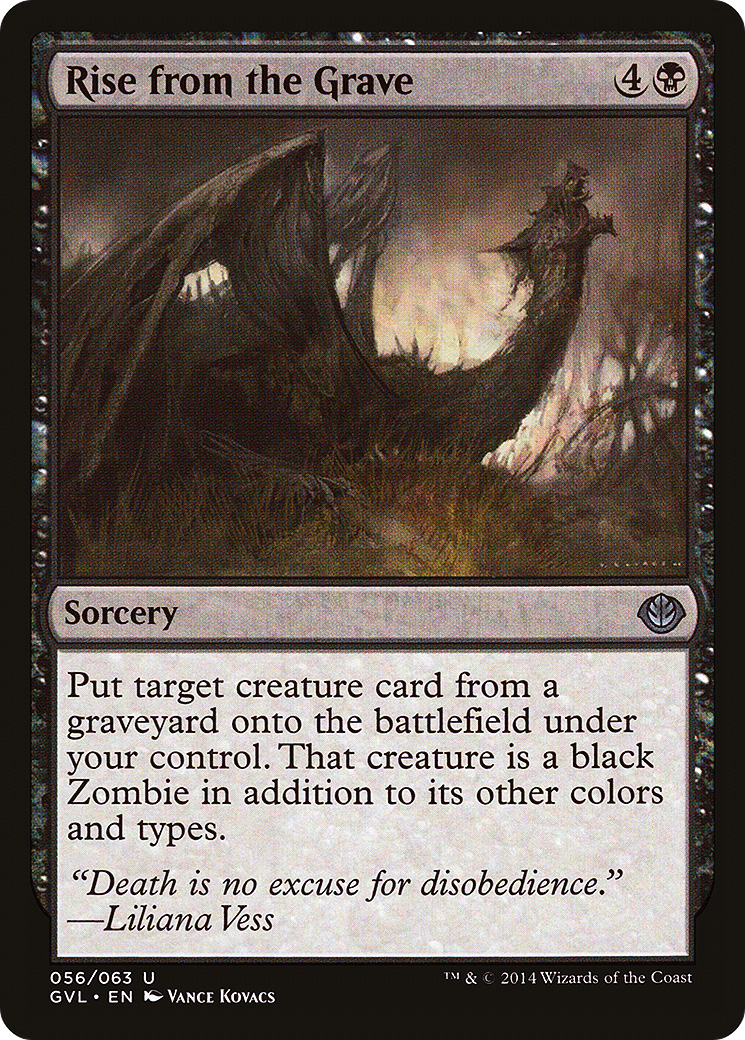 Rise from the Grave (GVL-056) - Duel Decks Anthology: Garruk vs. Liliana - Premium MTG Single from Wizards of the Coast - Just $0.08! Shop now at Game Crave Tournament Store