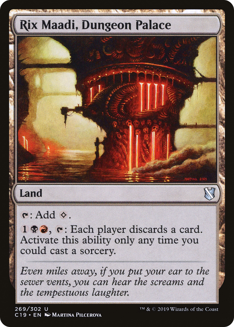 Rix Maadi, Dungeon Palace (C19-269) - Commander 2019 - Premium MTG Single from Wizards of the Coast - Just $0.25! Shop now at Game Crave Tournament Store