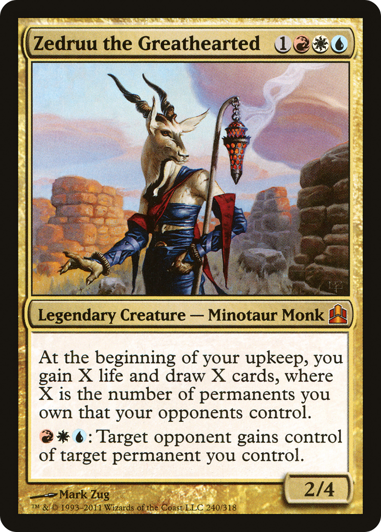 Zedruu the Greathearted (CMD-240) - Commander 2011 - Premium MTG Single from Wizards of the Coast - Just $0.42! Shop now at Game Crave Tournament Store