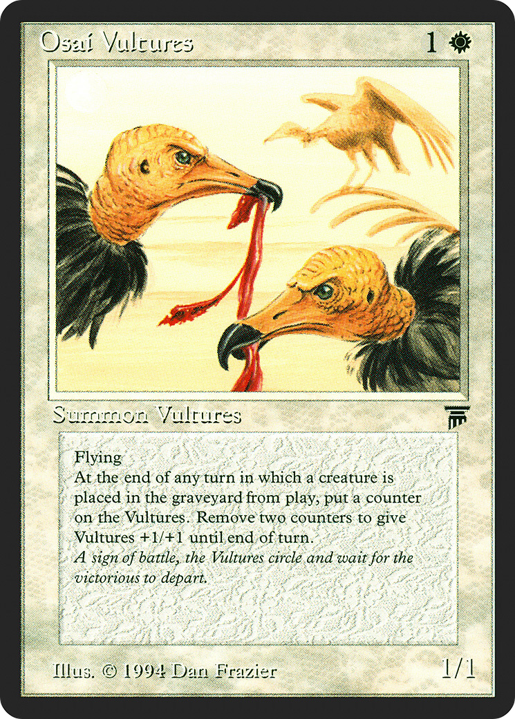 Osai Vultures (LEG-029) - Legends - Premium MTG Single from Wizards of the Coast - Just $0.08! Shop now at Game Crave Tournament Store