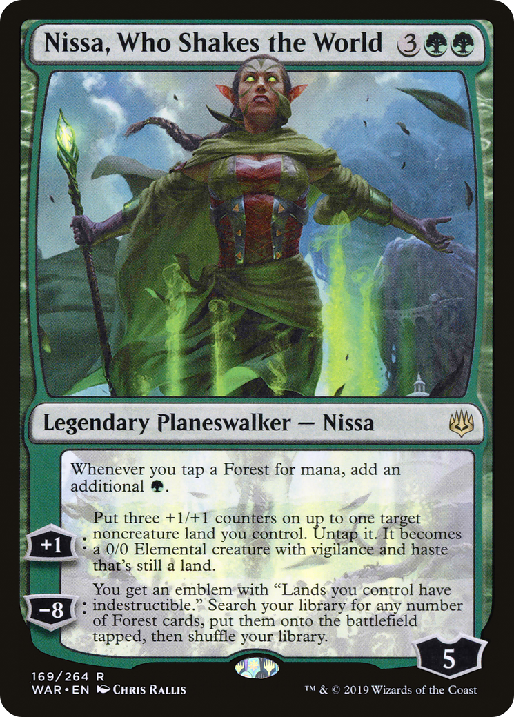 Nissa, Who Shakes the World (WAR-169) - War of the Spark Foil - Premium MTG Single from Wizards of the Coast - Just $1.30! Shop now at Game Crave Tournament Store