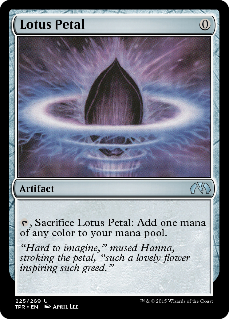 Lotus Petal (TPR-225) - Tempest Remastered Foil - Premium MTG Single from Wizards of the Coast - Just $0! Shop now at Game Crave Tournament Store