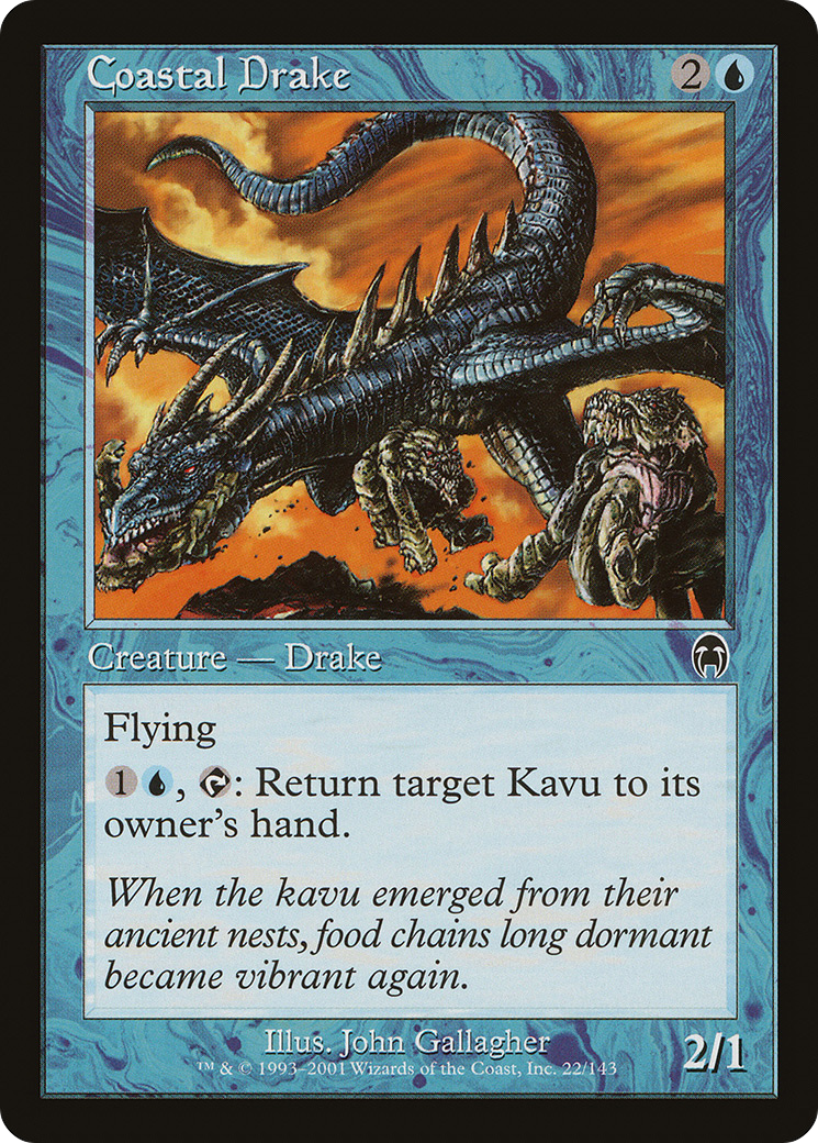 Coastal Drake (APC-022) - Apocalypse Foil - Premium MTG Single from Wizards of the Coast - Just $0.35! Shop now at Game Crave Tournament Store