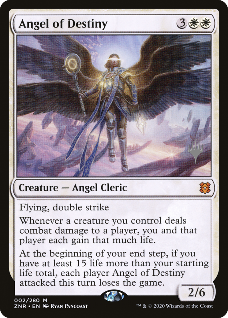 Angel of Destiny (PZNR-02P) - Zendikar Rising Promos Foil - Premium MTG Single from Wizards of the Coast - Just $2.17! Shop now at Game Crave Tournament Store