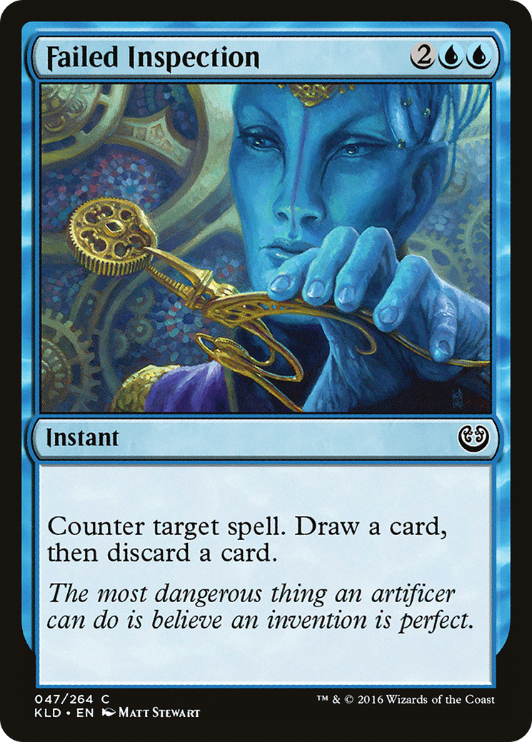 Failed Inspection (KLD-047) - Kaladesh - Premium MTG Single from Wizards of the Coast - Just $0.08! Shop now at Game Crave Tournament Store