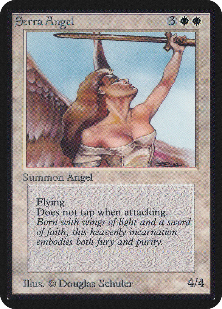 Serra Angel (LEA-039) - Limited Edition Alpha - Premium MTG Single from Wizards of the Coast - Just $144! Shop now at Game Crave Tournament Store