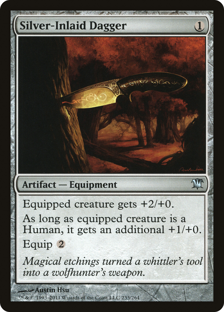 Silver-Inlaid Dagger (ISD-233) - Innistrad Foil - Premium MTG Single from Wizards of the Coast - Just $0.38! Shop now at Game Crave Tournament Store