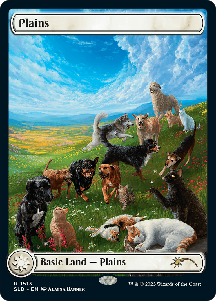 Plains (SLD-1513) - Secret Lair Drop: (Full Art) Foil - Premium MTG Single from Wizards of the Coast - Just $2.70! Shop now at Game Crave Tournament Store