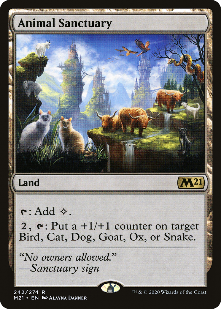 Animal Sanctuary (M21-242) - Core Set 2021 - Premium MTG Single from Wizards of the Coast - Just $0.41! Shop now at Game Crave Tournament Store