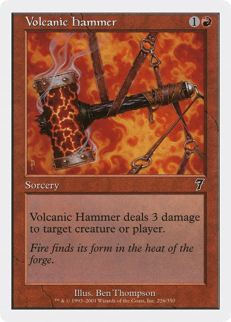 Volcanic Hammer (7ED-226) - Seventh Edition - Premium MTG Single from Wizards of the Coast - Just $0.08! Shop now at Game Crave Tournament Store