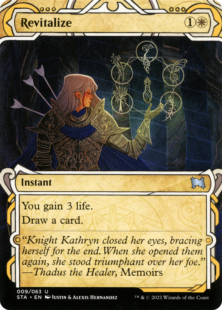 Revitalize (STA-009) - Strixhaven Mystical Archive: (Showcase) (Borderless) Foil - Premium MTG Single from Wizards of the Coast - Just $0.08! Shop now at Game Crave Tournament Store