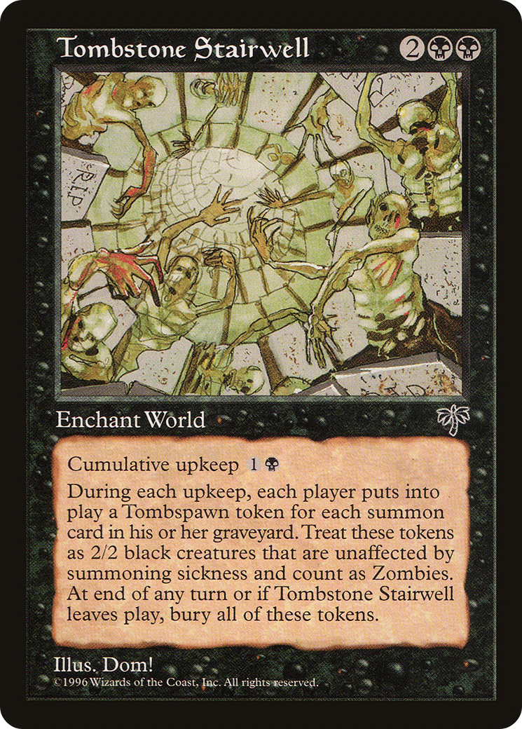 Tombstone Stairwell (MIR-149) - Mirage - Premium MTG Single from Wizards of the Coast - Just $5.20! Shop now at Game Crave Tournament Store
