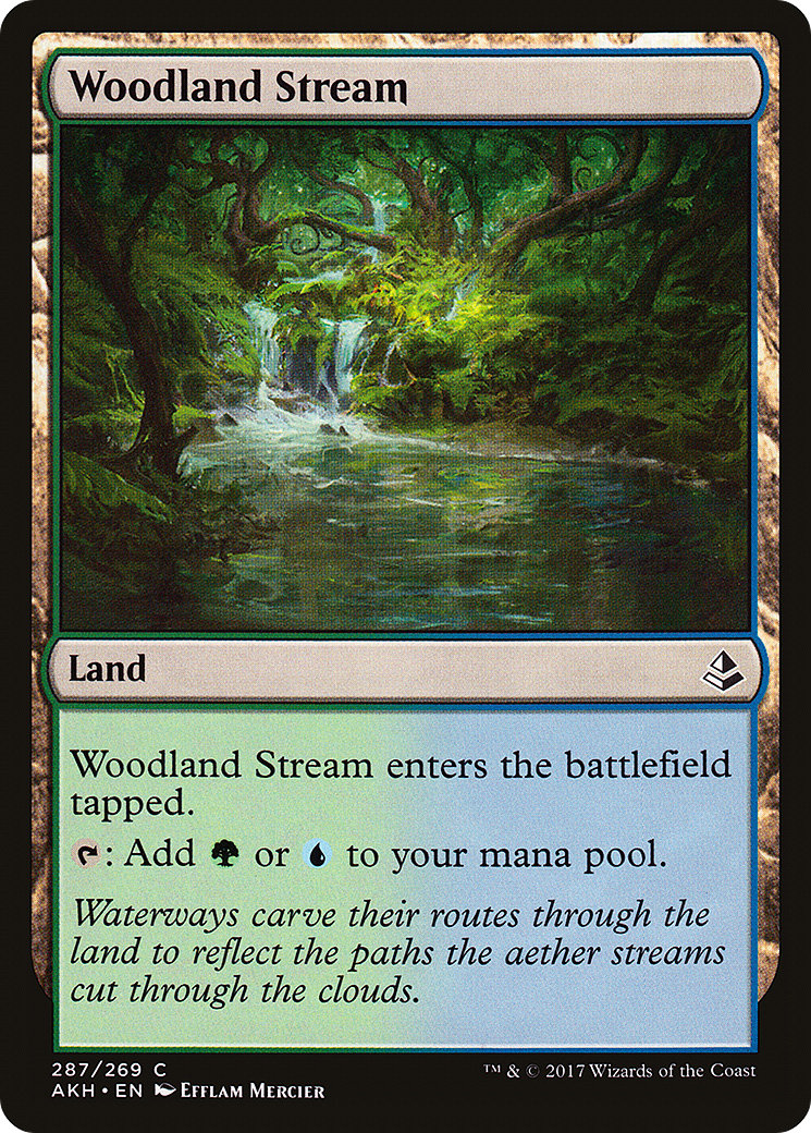 Woodland Stream (AKH-287) - Amonkhet - Premium MTG Single from Wizards of the Coast - Just $0.08! Shop now at Game Crave Tournament Store