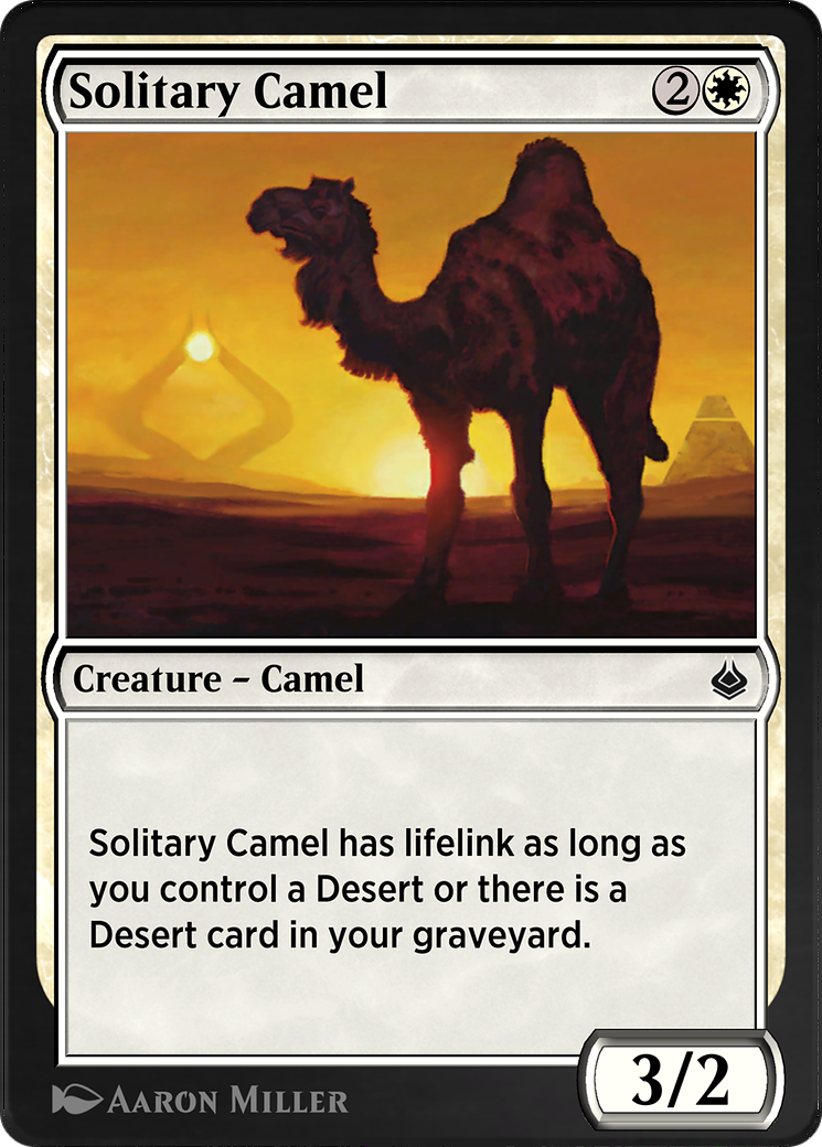 Solitary Camel (AKR-036) - Amonkhet Remastered - Premium MTG Single from Wizards of the Coast - Just $0! Shop now at Game Crave Tournament Store