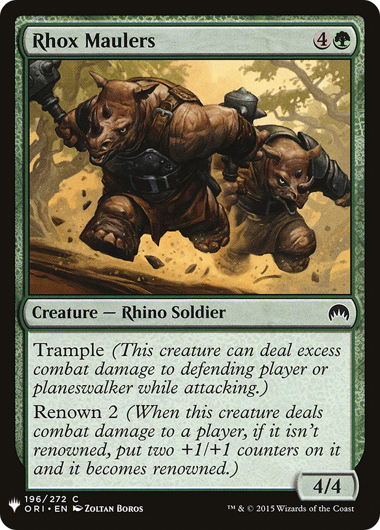 Rhox Maulers (MB1-1313) - Mystery Booster - Premium MTG Single from Wizards of the Coast - Just $0.25! Shop now at Game Crave Tournament Store