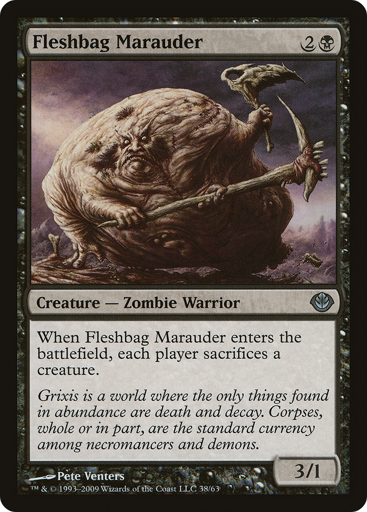 Fleshbag Marauder (DDD-038) - Duel Decks: Garruk vs. Liliana - Premium MTG Single from Wizards of the Coast - Just $0.25! Shop now at Game Crave Tournament Store