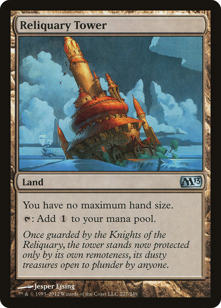 Reliquary Tower (M13-227) - Magic 2013 Foil - Premium MTG Single from Wizards of the Coast - Just $3.76! Shop now at Game Crave Tournament Store