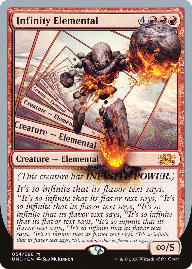 Infinity Elemental (UND-054) - Unsanctioned - Premium MTG Single from Wizards of the Coast - Just $0.08! Shop now at Game Crave Tournament Store