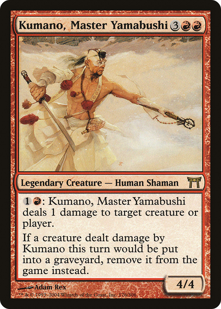 Kumano, Master Yamabushi (CHK-176) - Champions of Kamigawa - Premium MTG Single from Wizards of the Coast - Just $0.08! Shop now at Game Crave Tournament Store