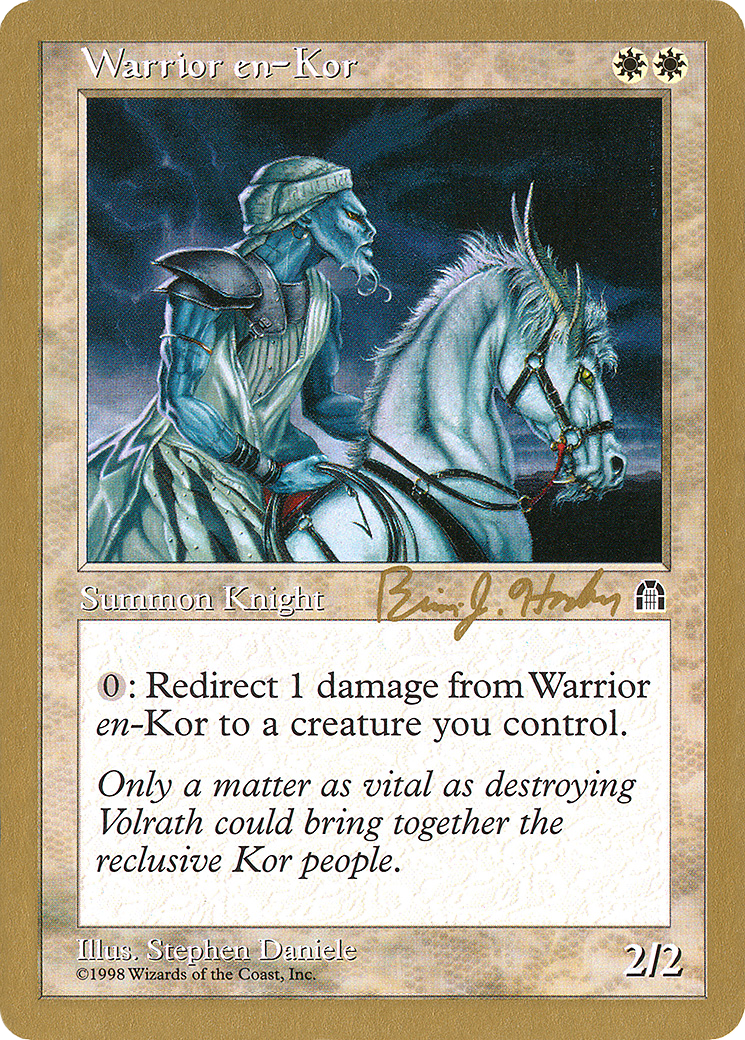 Warrior en-Kor (WC98-BH23B) - World Championship Decks 1998 - Premium MTG Single from Wizards of the Coast - Just $0.08! Shop now at Game Crave Tournament Store