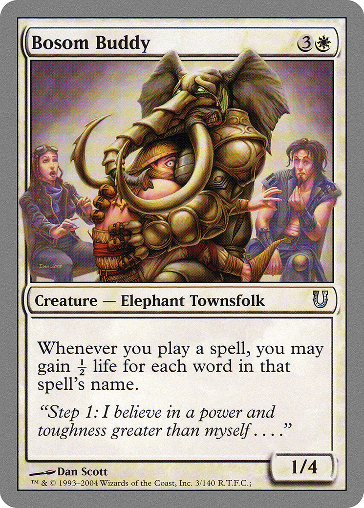 Bosom Buddy (UNH-003) - Unhinged - Premium MTG Single from Wizards of the Coast - Just $0.27! Shop now at Game Crave Tournament Store