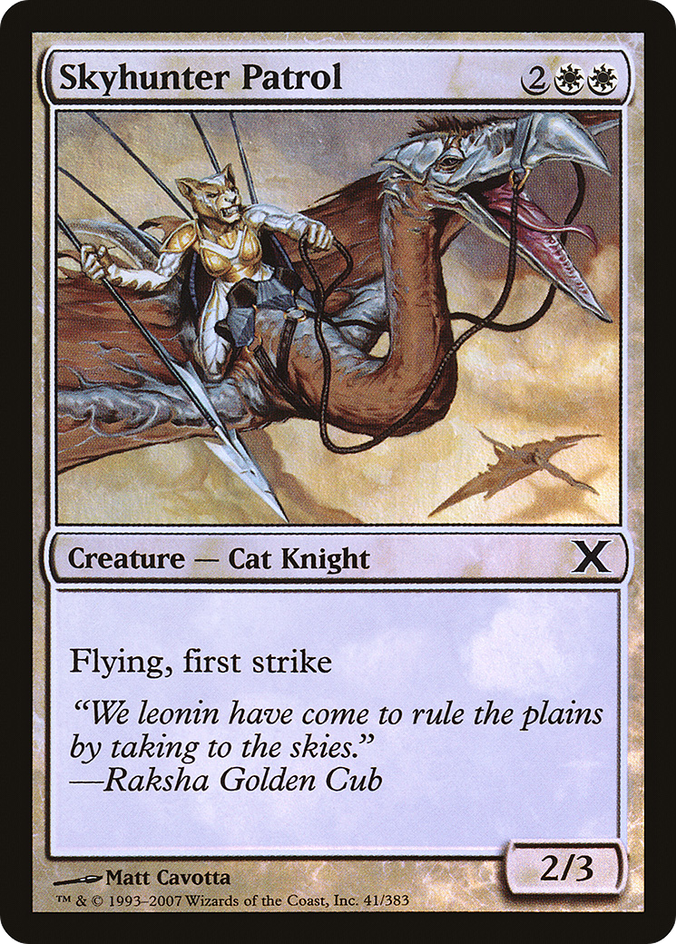 Skyhunter Patrol (10E-41★) - Tenth Edition Foil - Premium MTG Single from Wizards of the Coast - Just $0.14! Shop now at Game Crave Tournament Store