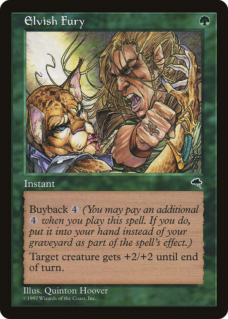 Elvish Fury (TMP-226) - Tempest - Premium MTG Single from Wizards of the Coast - Just $0.08! Shop now at Game Crave Tournament Store