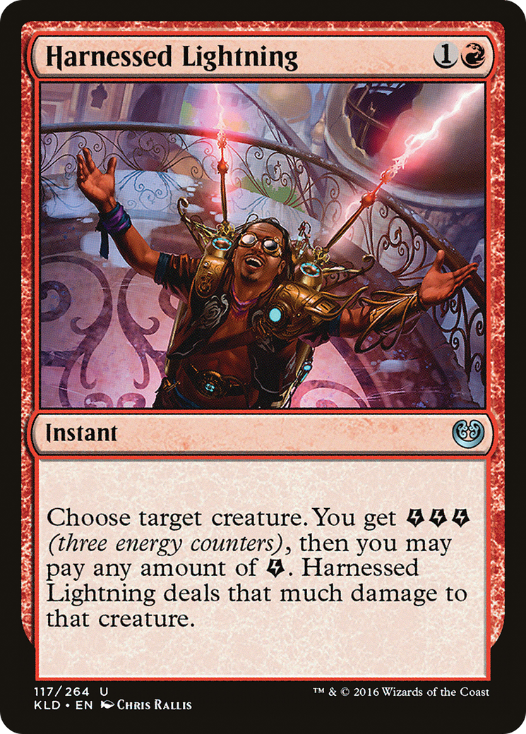 Harnessed Lightning (KLD-117) - Kaladesh Foil - Premium MTG Single from Wizards of the Coast - Just $0.23! Shop now at Game Crave Tournament Store