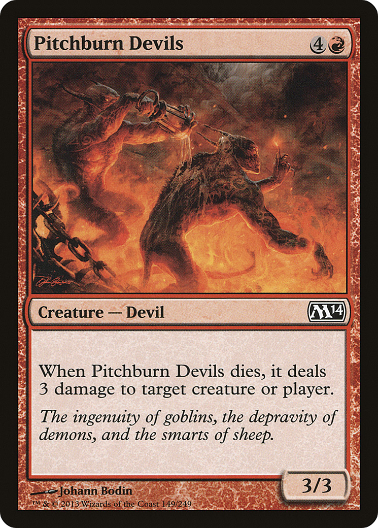 Pitchburn Devils (M14-149) - Magic 2014 - Premium MTG Single from Wizards of the Coast - Just $0.08! Shop now at Game Crave Tournament Store