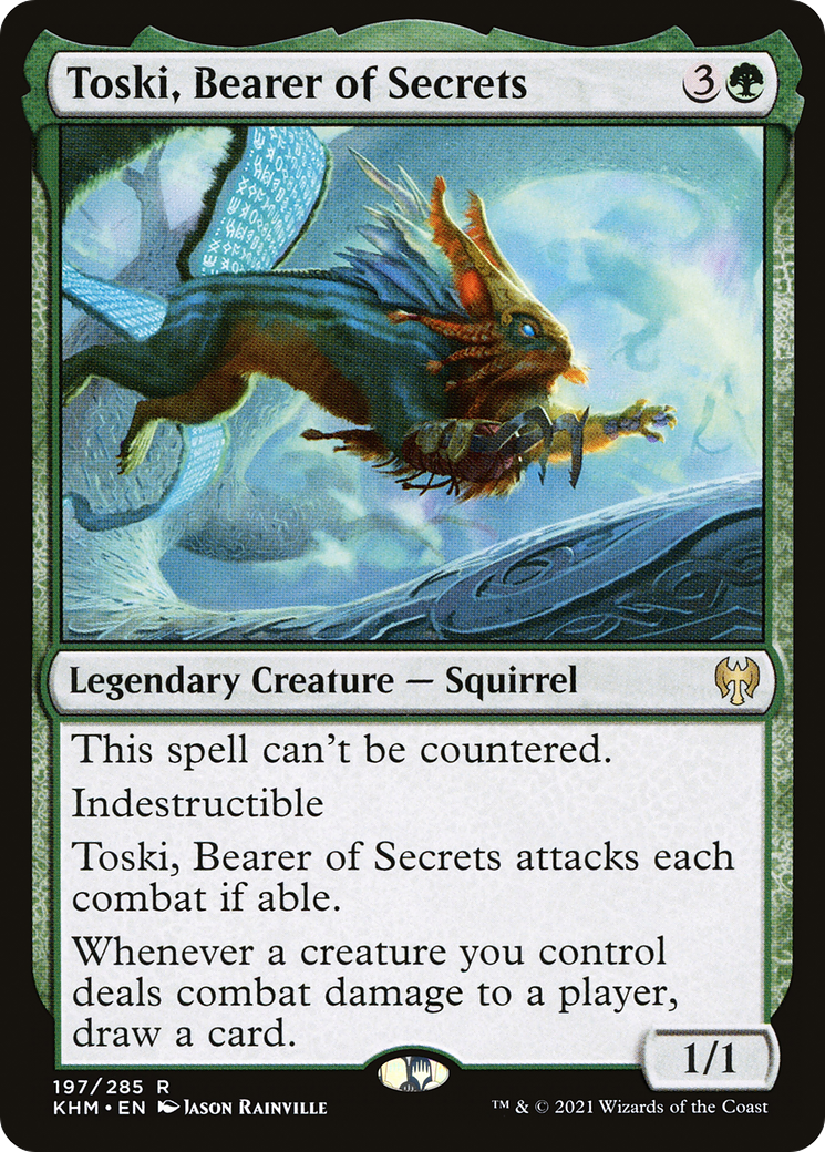 Toski, Bearer of Secrets (KHM-197) - Kaldheim - Premium MTG Single from Wizards of the Coast - Just $0.44! Shop now at Game Crave Tournament Store