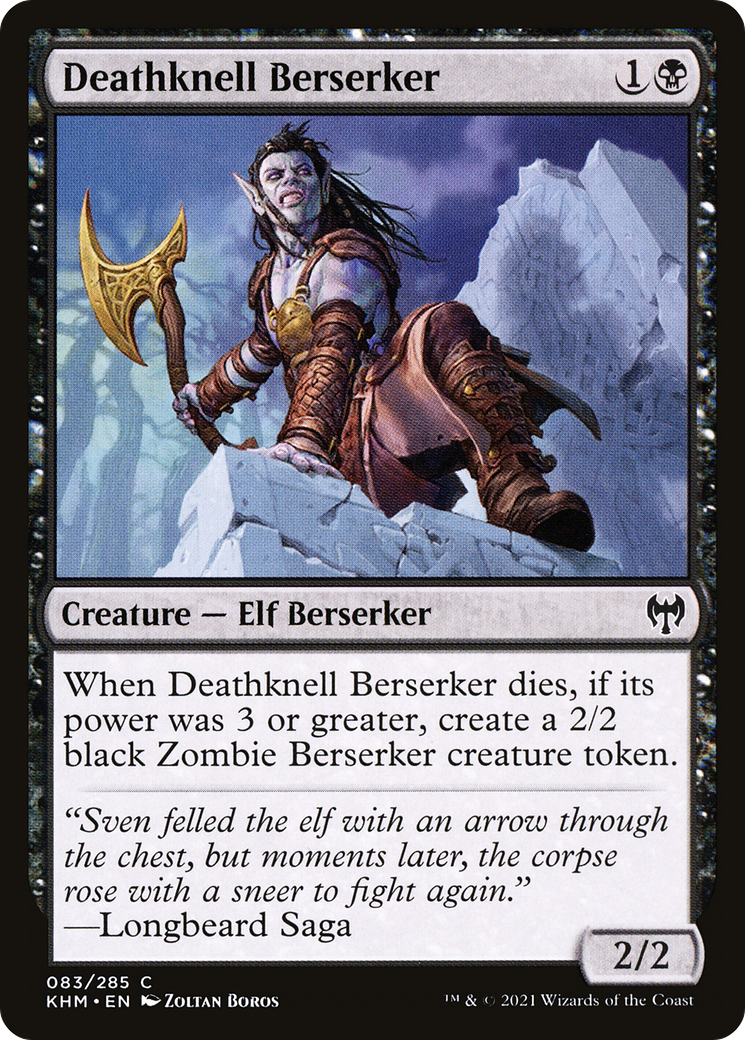 Deathknell Berserker (KHM-083) - Kaldheim Foil - Premium MTG Single from Wizards of the Coast - Just $0.08! Shop now at Game Crave Tournament Store