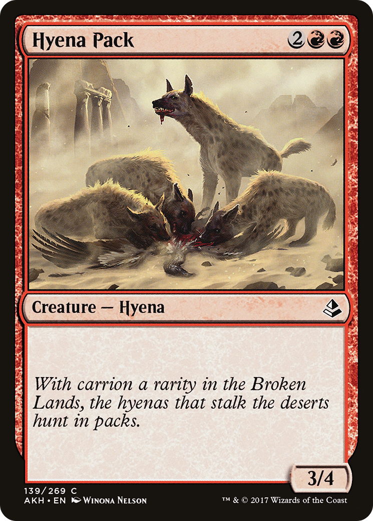 Hyena Pack (AKH-139) - Amonkhet - Premium MTG Single from Wizards of the Coast - Just $0.08! Shop now at Game Crave Tournament Store