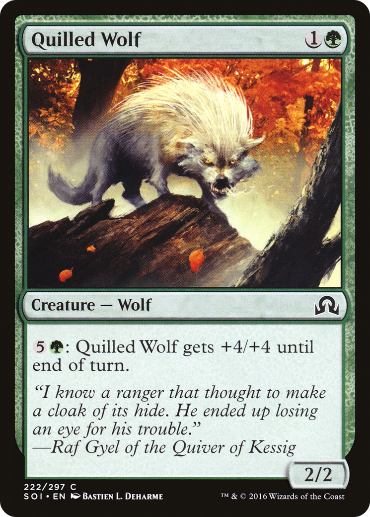 Quilled Wolf (SOI-222) - Shadows over Innistrad - Premium MTG Single from Wizards of the Coast - Just $0.08! Shop now at Game Crave Tournament Store