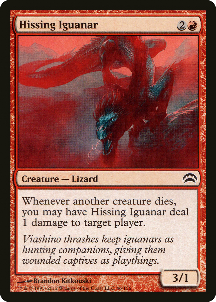 Hissing Iguanar (PC2-046) - Planechase 2012 - Premium MTG Single from Wizards of the Coast - Just $0.08! Shop now at Game Crave Tournament Store