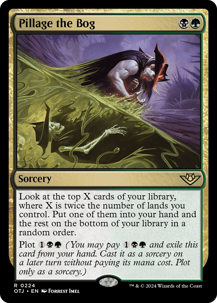 Pillage the Bog (OTJ-224) - Outlaws of Thunder Junction Foil - Premium MTG Single from Wizards of the Coast - Just $0.26! Shop now at Game Crave Tournament Store