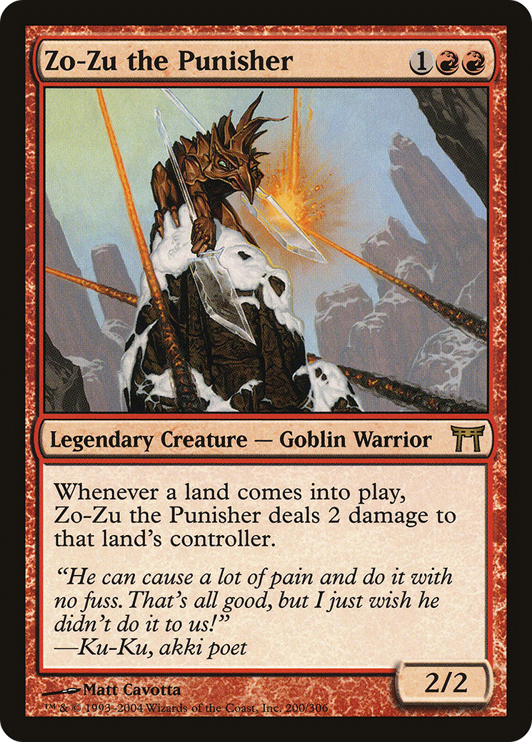 Zo-Zu the Punisher (CHK-200) - Champions of Kamigawa - Premium MTG Single from Wizards of the Coast - Just $4.45! Shop now at Game Crave Tournament Store
