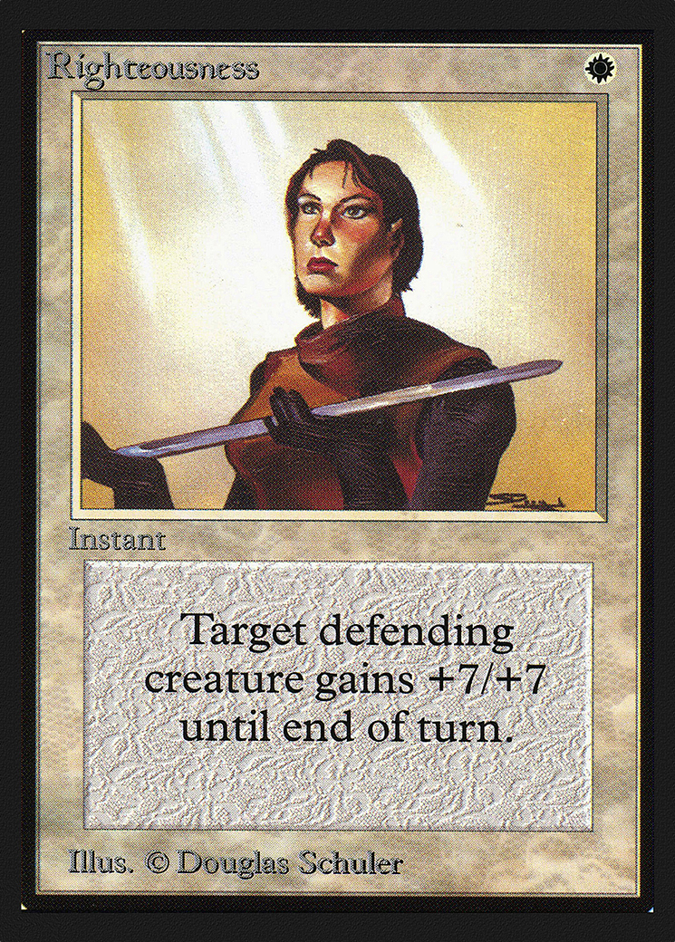 Righteousness (CED-037) - Collectors' Edition - Premium MTG Single from Wizards of the Coast - Just $0.68! Shop now at Game Crave Tournament Store