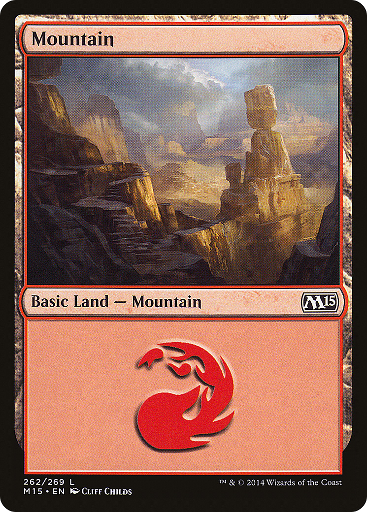 Mountain (M15-262) - Magic 2015 Foil - Premium MTG Single from Wizards of the Coast - Just $0.14! Shop now at Game Crave Tournament Store