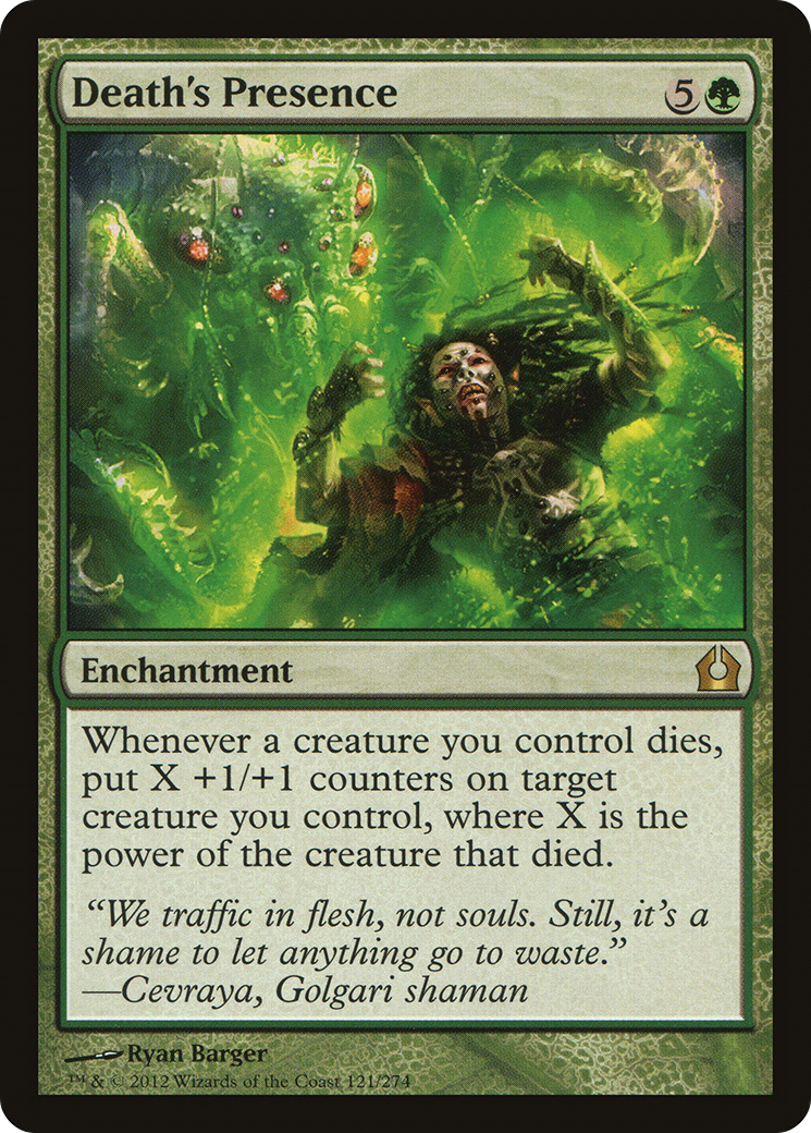 Death's Presence (RTR-121) - Return to Ravnica Foil - Premium MTG Single from Wizards of the Coast - Just $0.24! Shop now at Game Crave Tournament Store