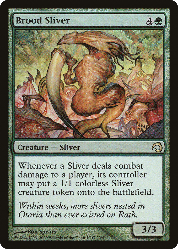 Brood Sliver (H09-022) - Premium Deck Series: Slivers Foil - Premium MTG Single from Wizards of the Coast - Just $0.28! Shop now at Game Crave Tournament Store