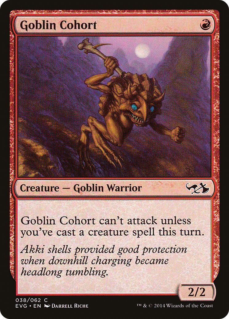 Goblin Cohort (EVG-038) - Duel Decks Anthology: Elves vs. Goblins - Premium MTG Single from Wizards of the Coast - Just $0.08! Shop now at Game Crave Tournament Store