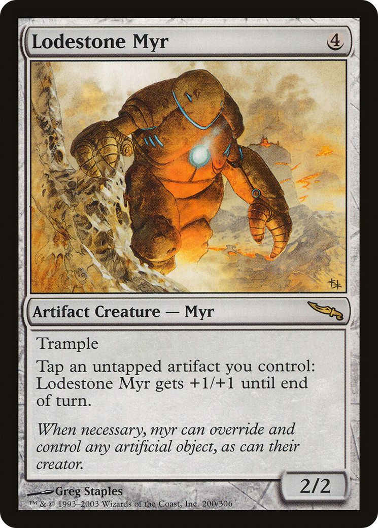 Lodestone Myr (MRD-200) - Mirrodin - Premium MTG Single from Wizards of the Coast - Just $0.25! Shop now at Game Crave Tournament Store
