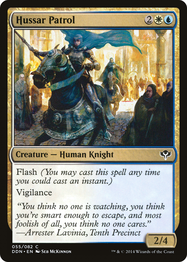 Hussar Patrol (DDN-055) - Duel Decks: Speed vs. Cunning - Premium MTG Single from Wizards of the Coast - Just $0.08! Shop now at Game Crave Tournament Store