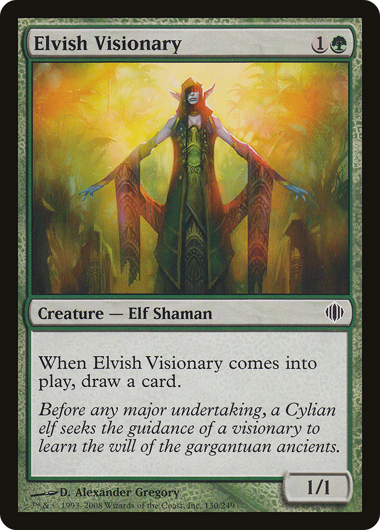 Elvish Visionary (ALA-130) - Shards of Alara Foil - Premium MTG Single from Wizards of the Coast - Just $0.20! Shop now at Game Crave Tournament Store