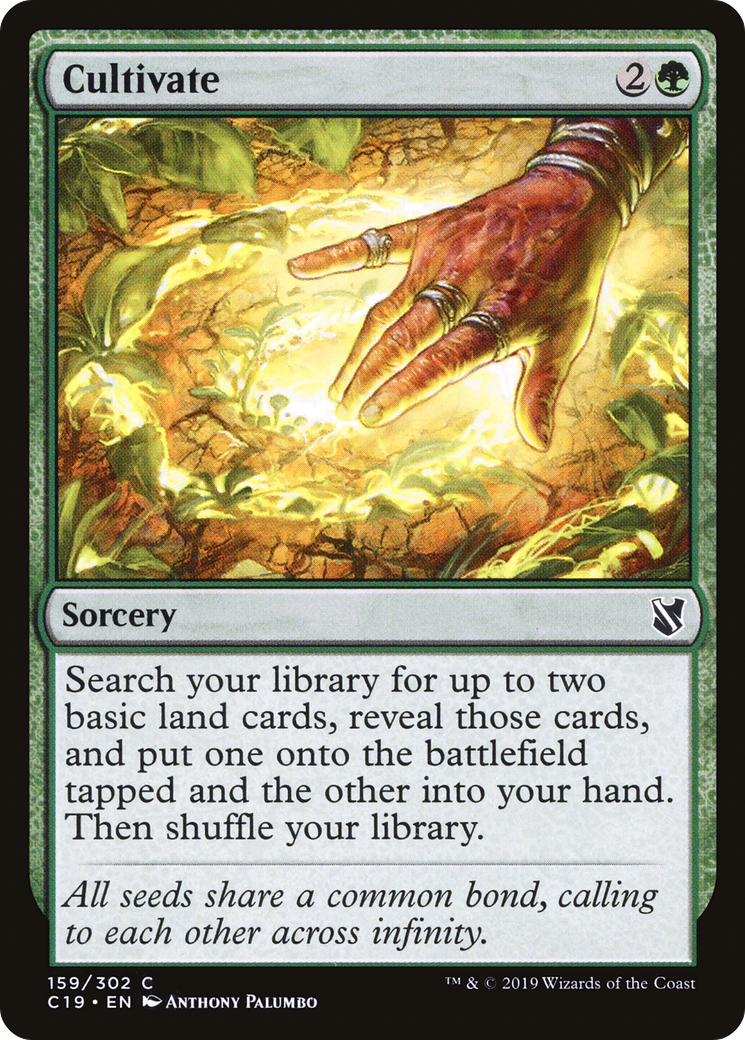 Cultivate (C19-159) - Commander 2019 - Premium MTG Single from Wizards of the Coast - Just $0.15! Shop now at Game Crave Tournament Store