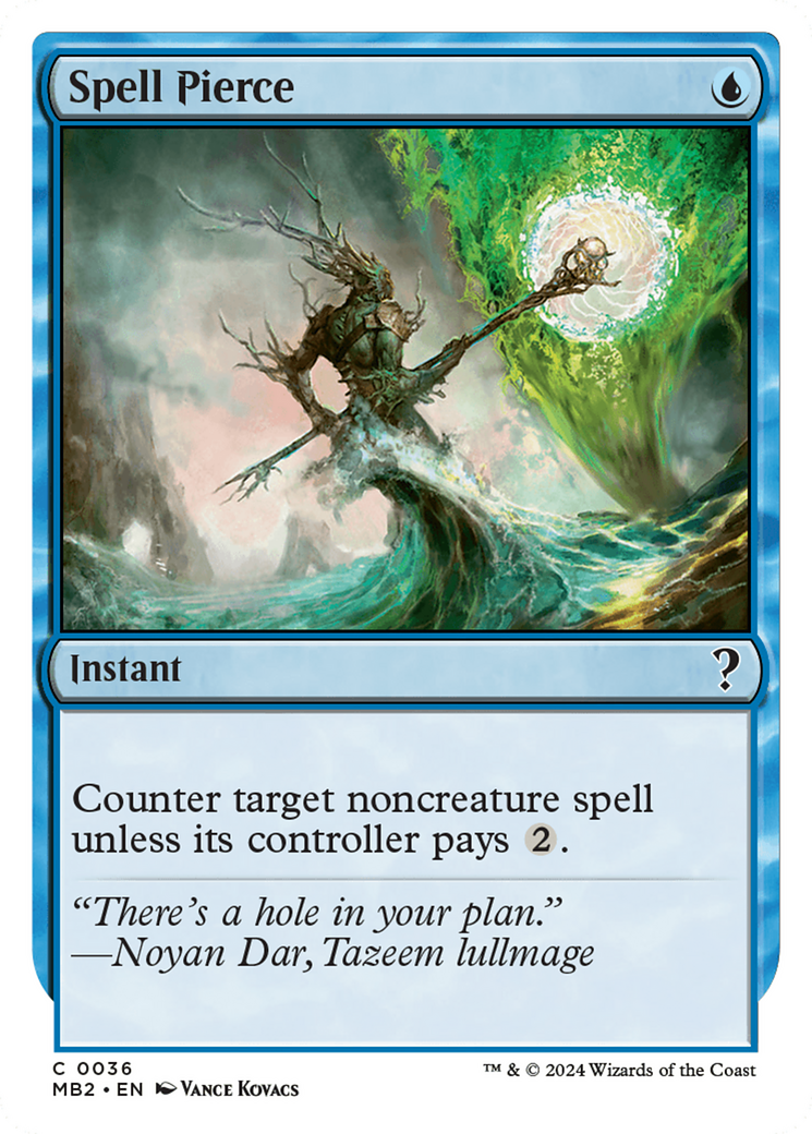 Spell Pierce (MB2-036) - Mystery Booster 2 - Premium MTG Single from Wizards of the Coast - Just $0.66! Shop now at Game Crave Tournament Store