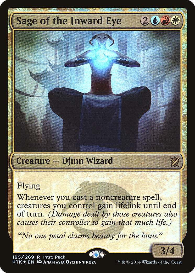 Sage of the Inward Eye (PKTK-195) - Khans of Tarkir Promos Foil - Premium MTG Single from Wizards of the Coast - Just $0.08! Shop now at Game Crave Tournament Store