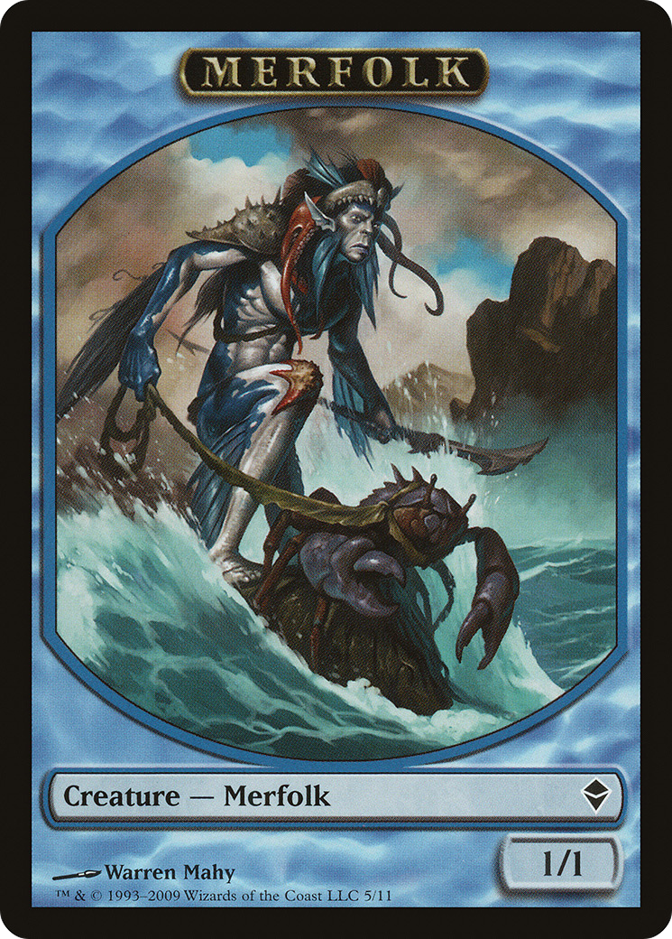 Merfolk (TZEN-005) - Zendikar Tokens - Premium MTG Single from Wizards of the Coast - Just $0.10! Shop now at Game Crave Tournament Store