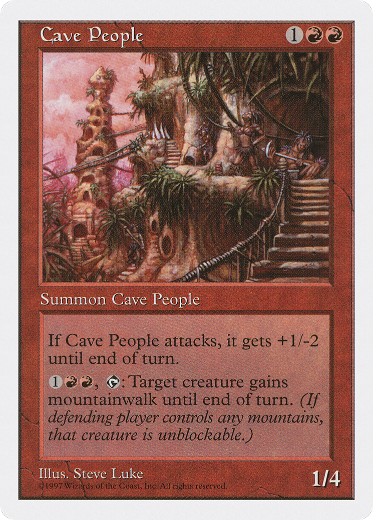 Cave People (5ED-215) - Fifth Edition - Premium MTG Single from Wizards of the Coast - Just $0.08! Shop now at Game Crave Tournament Store
