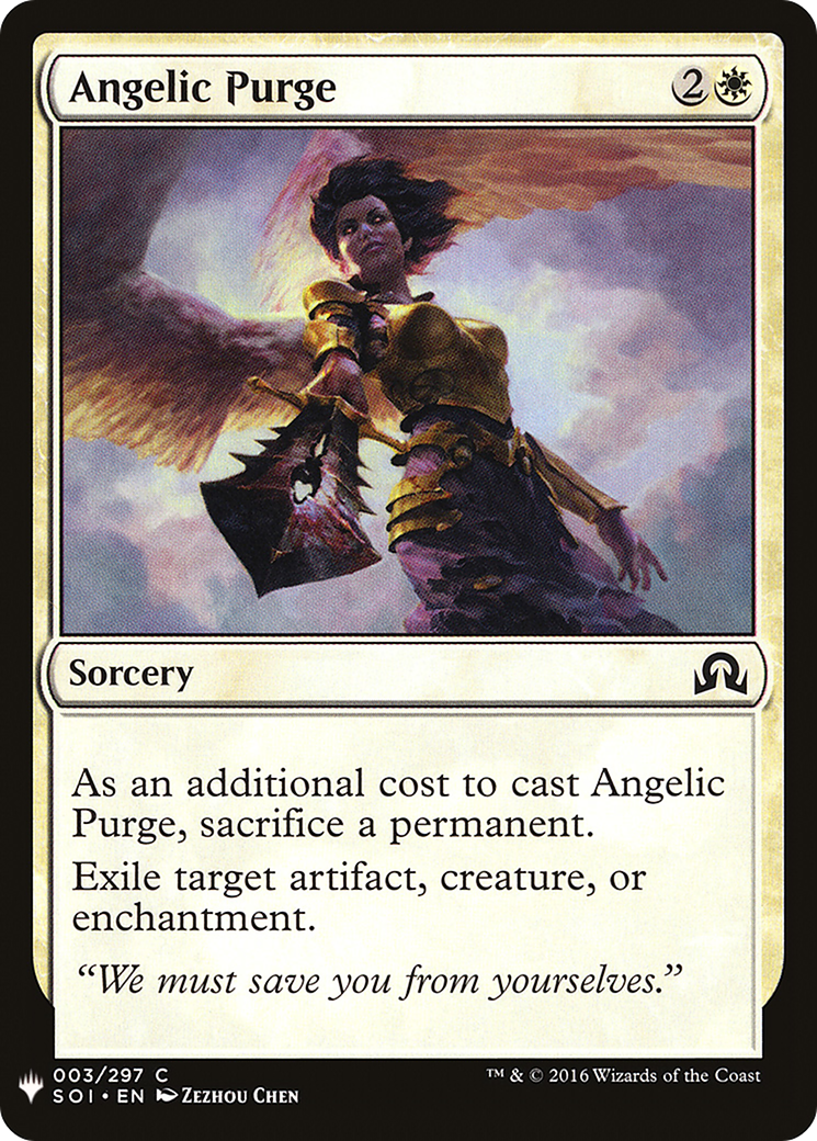 Angelic Purge (MB1-018) - Mystery Booster - Premium MTG Single from Wizards of the Coast - Just $0.08! Shop now at Game Crave Tournament Store